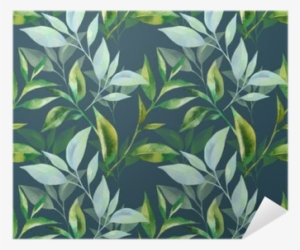 Floral Seamless Pattern With Tea Leaves - Tea Leaf Pattern #792005