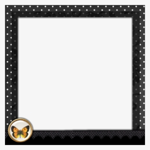 Black Polka Dot Border - Poke Dot Frame Transparent #792649