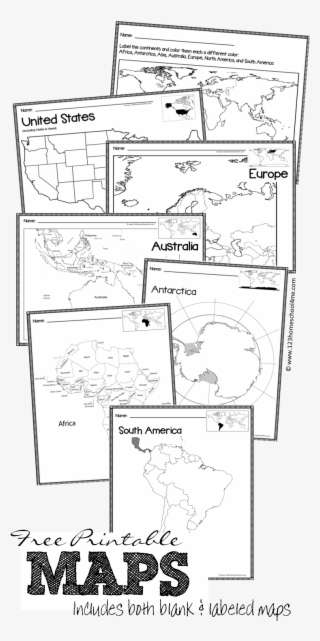 Free Printable Maps Of World, Continents, Australia, - Continents Book Printable #792658