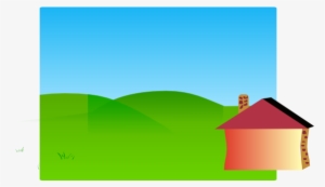 Backyard Clip Art - Brick House Clip Art #793972