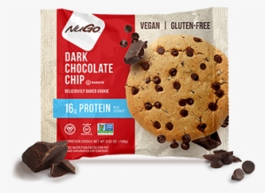 Dark Chocolate Chip Protein Cookie - Nugo Nutrition Baked Protein Cookie, Double Chocolate, #794591