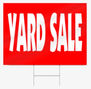 Yard Sale Sign In Red - Garage Sale #794785