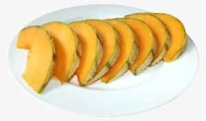 Cantaloupe Slices On The Plate Png Image - Cantaloupe #794859
