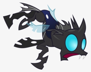Scared Face By Abydos91 - My Little Pony Changeling Flying #795254