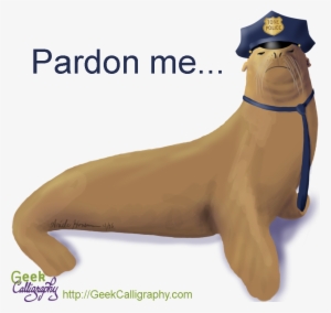 Tone Police Officer Sea Lion Geekcalligraphy #795505 Tone Police Officer Sea Lion Geekcalligraphy #795505