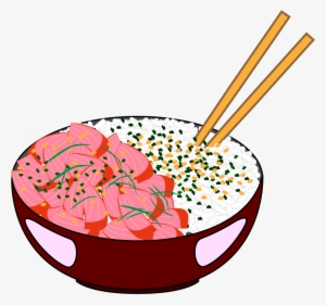 Clip Freeuse Library Rice Clipart Sushi Bowl Free On - Poke Bowl Clip Art #795802