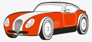 Old Car Vector Color Drawing - Sports Car Clipart #796197