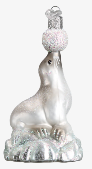 Old World Christmas Arctic Sea Lion Blown Glass Ornament #796228