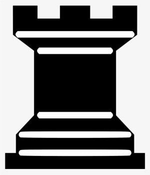 Portablejim Chess Tile Rook Clip Art Free Vector - Chess Black Rook Png #796378