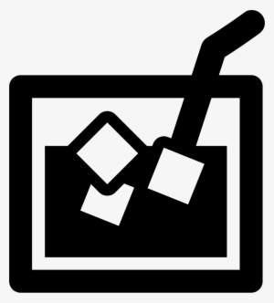 Drink Glass With Ice Cubes And A Straw Comments - Ice Cube #798236