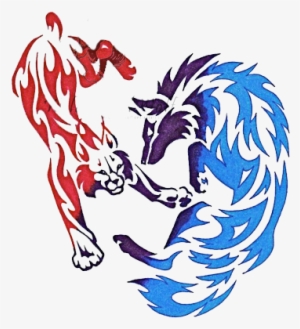 Meu Mundo De Am Simple Tribal Heart With Wings - Tatuagens Coloridas Em Png #798278