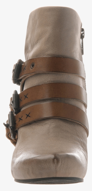 Lasso Women's Ankle Boots In Pecan Front View - Otbt Women's Lasso Bootie, Size: 8, Pecan Leather #798861