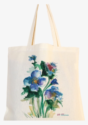Cotton Bag With Watercolor - Tote Bag #799018