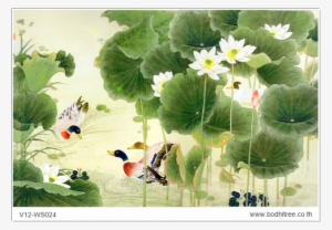 Ducks Painting Style Wallpaper And Fabric Art For Interior - Camomile #799138