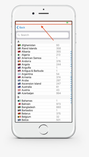 On The Country Selection Screen / Weekly Bug Crawl - Iphone #799265