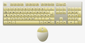 Png Library Download German Layout Top Down View Big - Keyboard Cartoon #799285