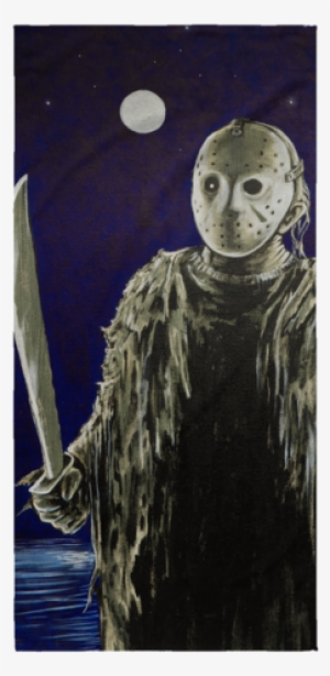 Jason Under Full Moon With Machete From Friday The - Sketch #799310