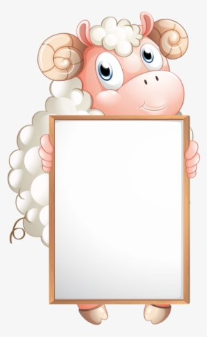 Sheep With Blank Sign - Animals Name Tag #799779 Sheep With Blank Sign - Animals Name Tag #799779