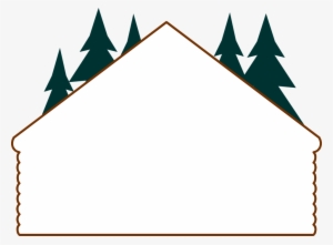 Illustration Of A Blank Log Cabin Frame Border - Log Cabin Clip Art Free #799890