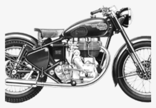 Drawn Biker Royal Enfield Bike - 1947 Royal Enfield 350 Bullet #7900117