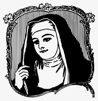 Catholic, Christian, Face, Female, Lady, Nun, Religion - Nuns Black And White Pixel Art #7901009