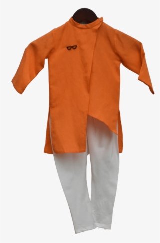 Orange Kurta With Churidar - Costume #7902571
