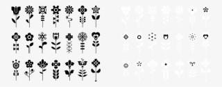 Flower Collection Bw #7903314