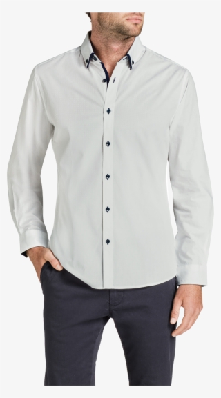 White Hail Spot Shirt - Formal Wear #7904531