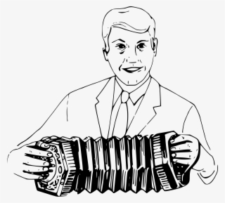 This Free Icons Png Design Of Man Playing Concertina #7905686