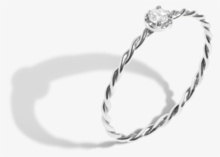 Midi Stackable Twist Diamond Ring - Engagement Ring #7906158