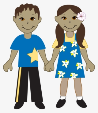 Transparent Hispanic Boy Clipart - Kids Holding Hands #7906275