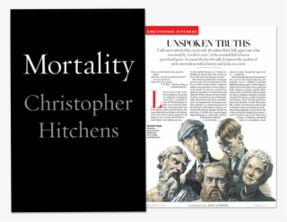 Mortality, A Book Of Essays By Vanity Fair Contributor - Mortality Christopher Hitchens #7906556