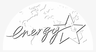 Energy Star Logo Black And White - Drawing #7906896