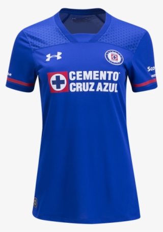 Cruz Azul Women Soccer Jersey - Playera Cruz Azul 2018 Png #7907923