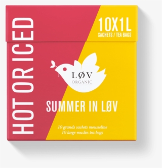 Summer In Løv Box Of 10 Big Tea Bags - Graphic Design #7909381