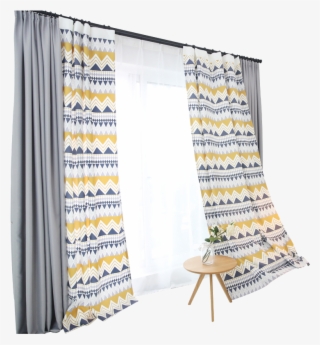 Fashion Geometric Custom Curtain Contracted Contemporary - Window Covering #7910424