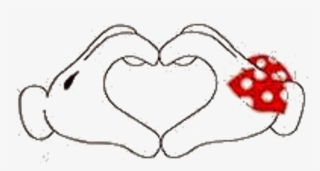 Mickey Hands Heart - Mickey And Minnie Heart Hands #7911880