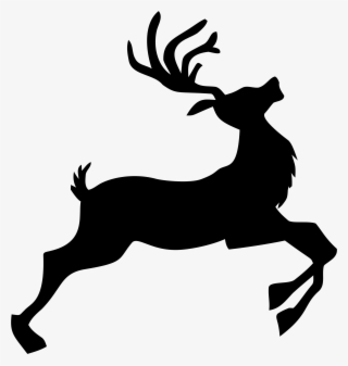 Big Image - Santa Claus And Reindeer Clipart #7912098