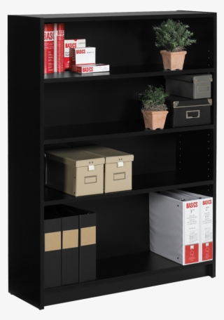Global® Genoa® Bookcase 48" 4-shelf Black - Shelf #7914631