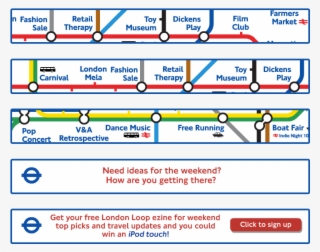 Tfl London Loop Banner - Central London Tube Map #7914951