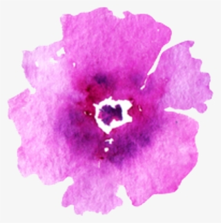 Acuarela Purple Flower Morado Flor Morado Png - Impatiens #7915356