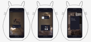 View Totoro Outline T , - Iphone #7915955