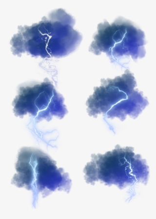 Blue Lightning Dark Glowing Png And Psd - Illustration #7916172