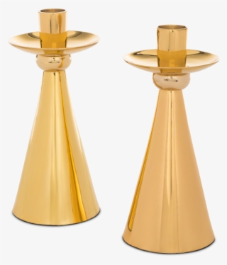 Brass Candlestick Pair - Brass #7916506