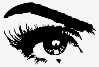 Eyebrow - Mascara Eyes Drawing Png #7917266