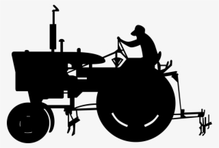 John Deere Tractor Agriculture Black And White Clip - Tractor Tochan Logo Png #7917877