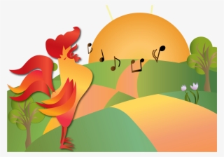 Rooster Clipart Rooster Morning - Morning Clipart Transparent #7918390