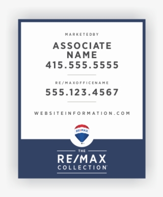 Re/max Collection For Sale Sign New - Printing #7919756