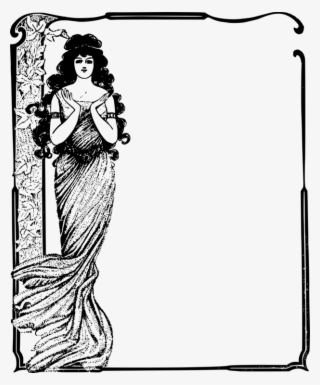 Woman Picture Frames Dress Computer Icons Drawing - Clip Art #7919789