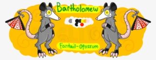 Bartholomew The Fantail Opossum By Acclivius - Cartoon #7920183